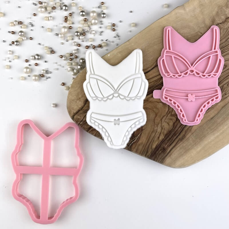 Bra and Knickers Hen Party Cookie Cutter and Stamp
