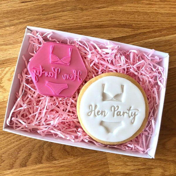 Bra and Knickers Hen Party Cookie Stamp