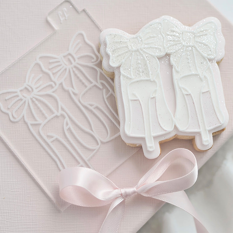 Bridal Heels Wedding Cookie Cutter and Embosser by Catherine Marie Cake