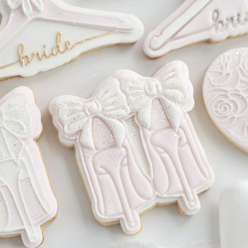 Bridal Heels Wedding Cookie Cutter and Embosser by Catherine Marie Cake