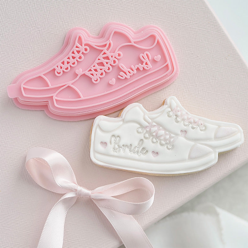 Bridal Trainers Wedding Cookie Cutter and Stamp by Catherine Marie Cake