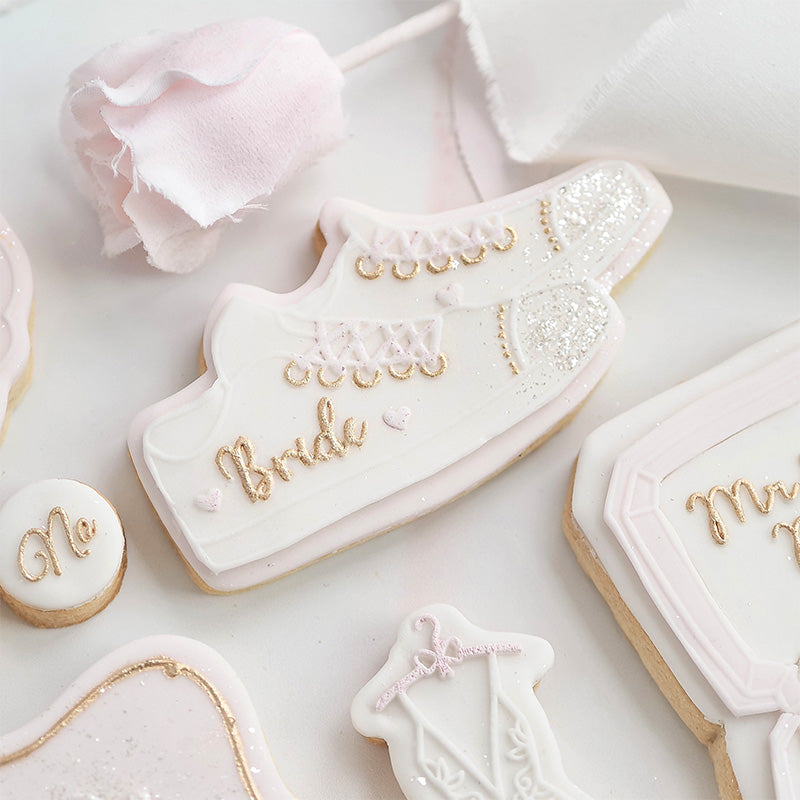 Bridal Trainers Wedding Cookie Cutter and Embosser by Catherine Marie Cake