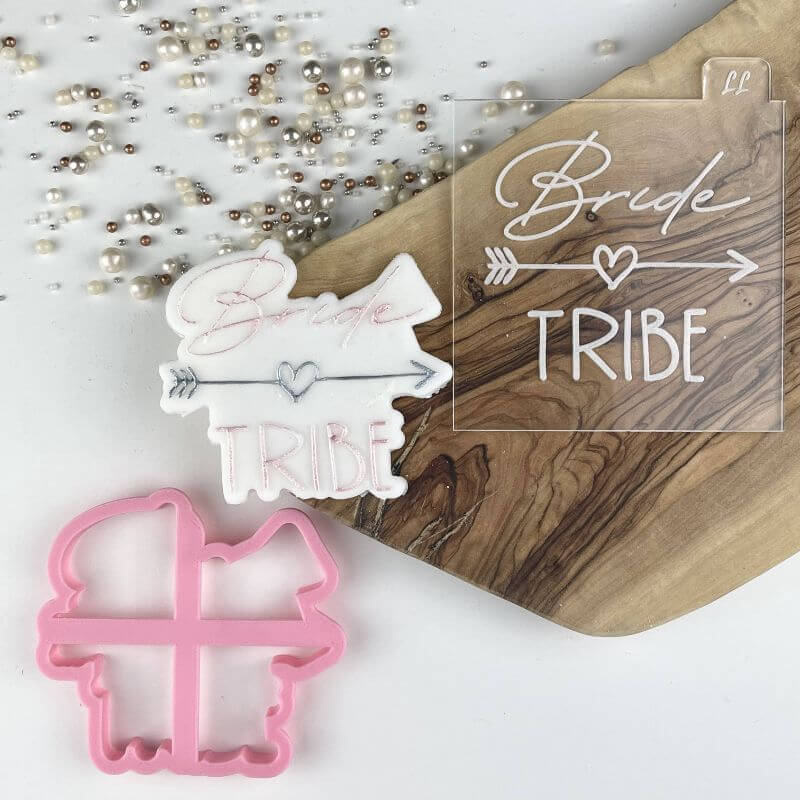 Bride Tribe Style 2 Hen Party Cookie Cutter and Embosser