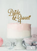 Bride and Groom Wedding Cake Topper  Premium 3mm Acrylic Glitter Gold