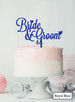 Bride and Groom Wedding Cake Topper  Premium 3mm Acrylic Royal Blue
