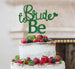 Bride to Be with Heart Hen Party Cake Topper Glitter Card Green