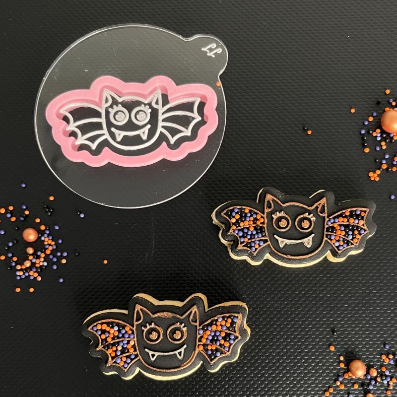 Bat Halloween Cookie Cutter and Embosser