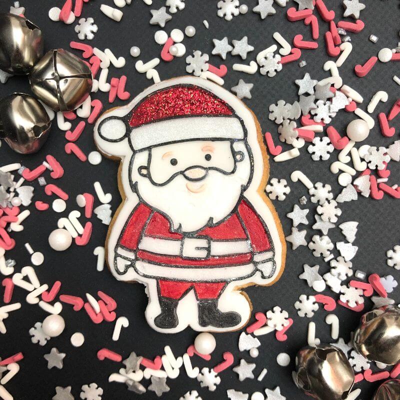 Santa Christmas Cookie Cutter and Embosser