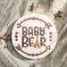 Baby Bear Wild One Style Baby Shower Cookie Cutter and Embosser
