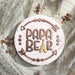 Papa Bear Wild One Style Baby Shower Cookie Cutter and Embosser