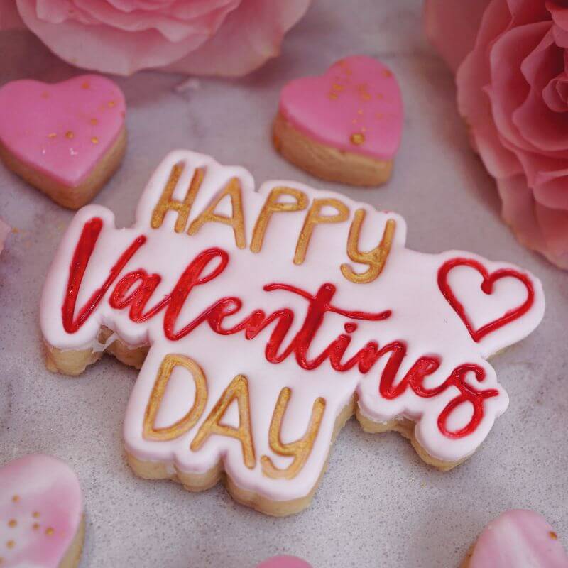 Happy Valentine's Day Style 2 Cookie Cutter and Stamp