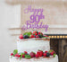 Happy 90th Birthday Pretty Cake Topper Glitter Card Light Purple