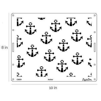 Anchor Cake Stencil - Full Size Design