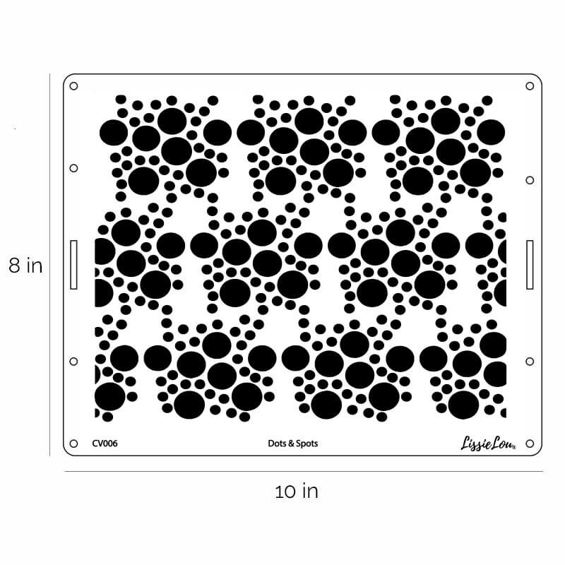 Dots & Spots Cake Stencil - Full Size Design