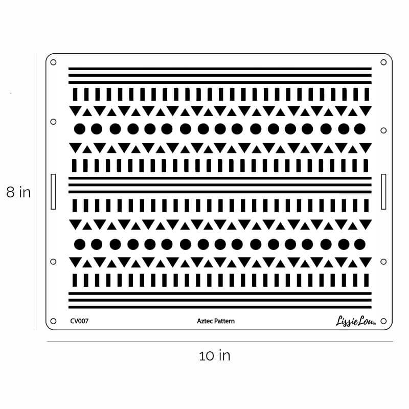 Aztec Pattern Cake Stencil - Full Size Design