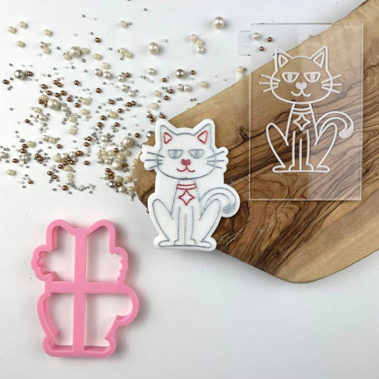 Cat Halloween Cookie Cutter and Embosser