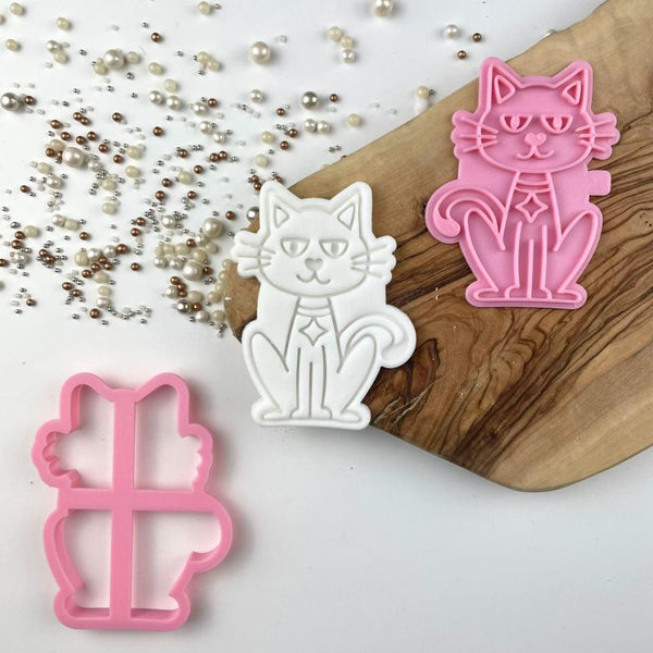 Cat Halloween Cookie Cutter and Stamp