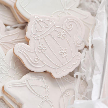 Afternoon Tea Pot Hen Party Cookie Cutter and Embosser