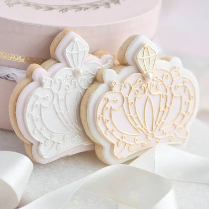 Princess Crown Cookie Cutter and Embosser by Catherine Marie Bakes