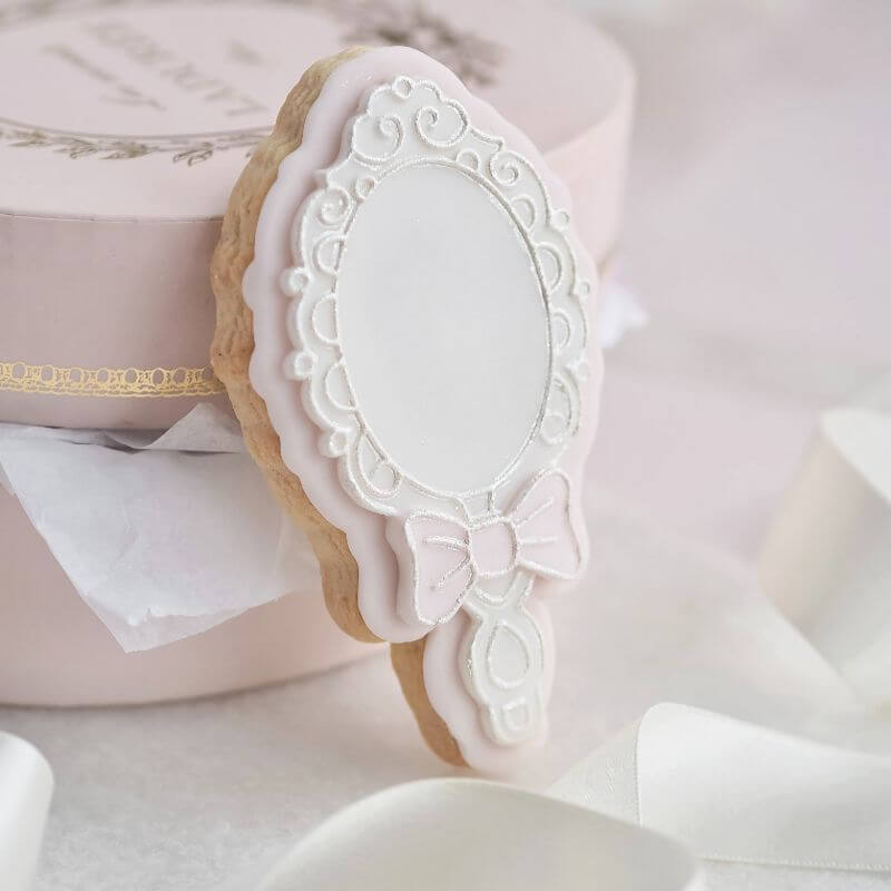 Princess Mirror Cookie Cutter and Embosser by Catherine Marie Bakes