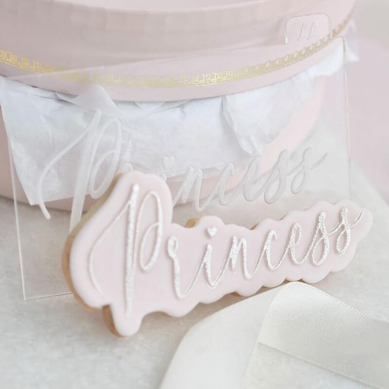 Princess with Heart Cookie Cutter and Embosser by Catherine Marie Bakes