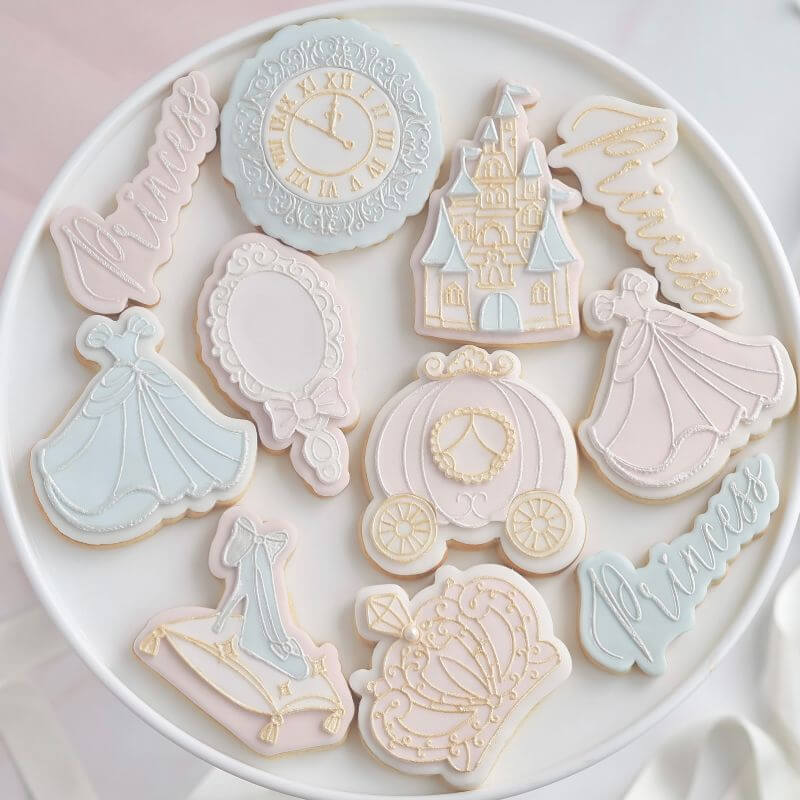 Glass Slipper Princess Cookie Cutter and Embosser by Catherine Marie Bakes