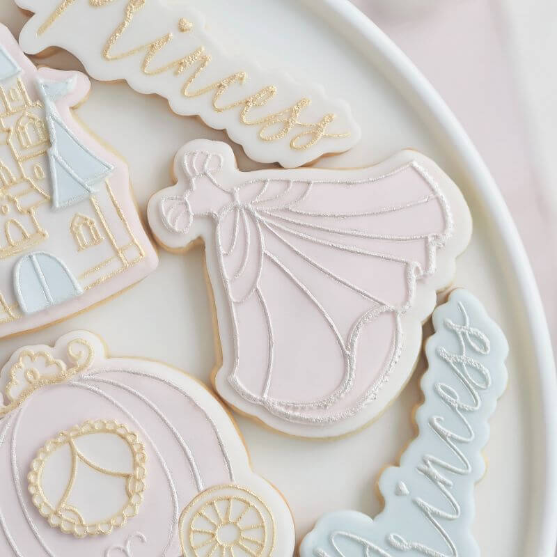 Princess Dress Cookie Cutter and Embosser by Catherine Marie Bakes