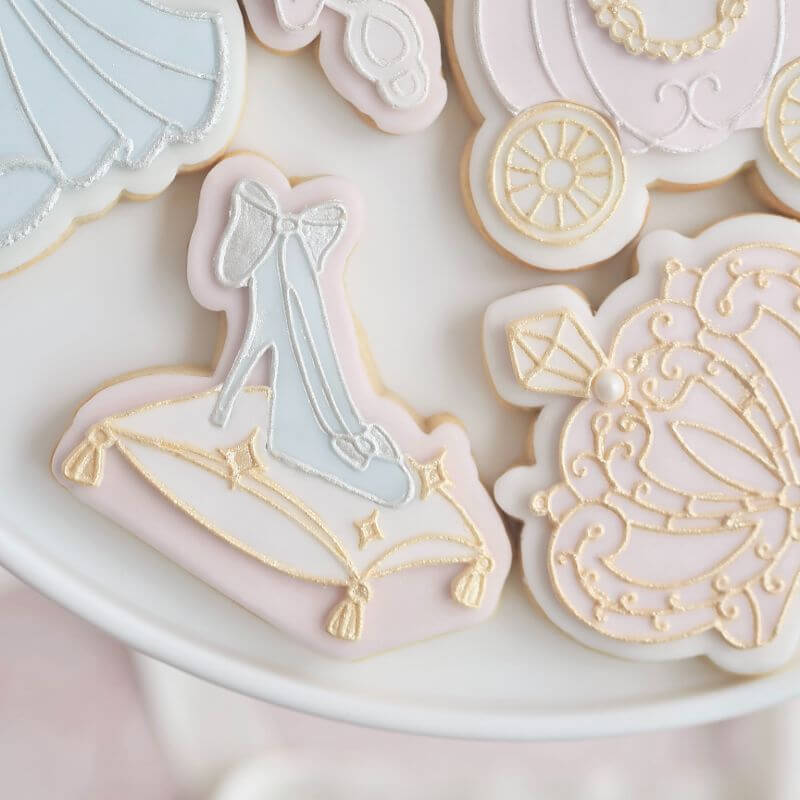 Glass Slipper Princess Cookie Cutter and Embosser by Catherine Marie Bakes