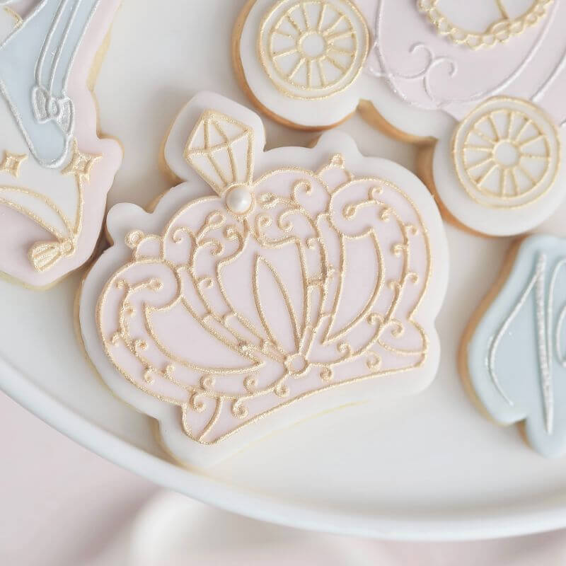 Princess Crown Cookie Cutter and Embosser by Catherine Marie Bakes