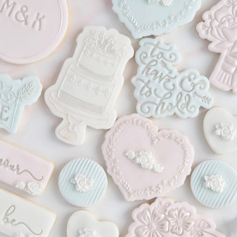 Tiered Wedding Cake Cookie Cutter and Embosser