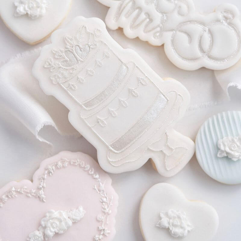 Tiered Wedding Cake Cookie Cutter and Embosser