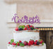 Celebrate Cake Topper Glitter Card Light Purple