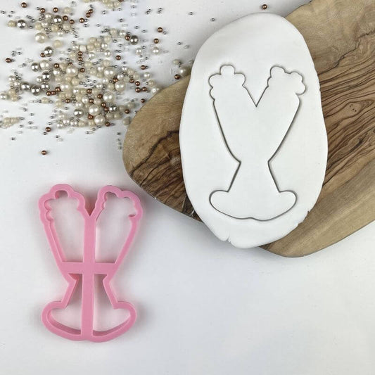 Champagne Glasses Wedding Cookie Cutter