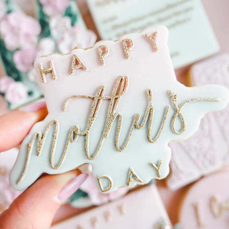 Happy Mother's Day Style 3 Cookie Cutter and Embosser