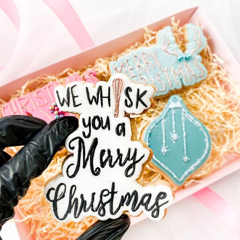 We Whisk You a Merry Christmas Cookie Cutter and Embosser