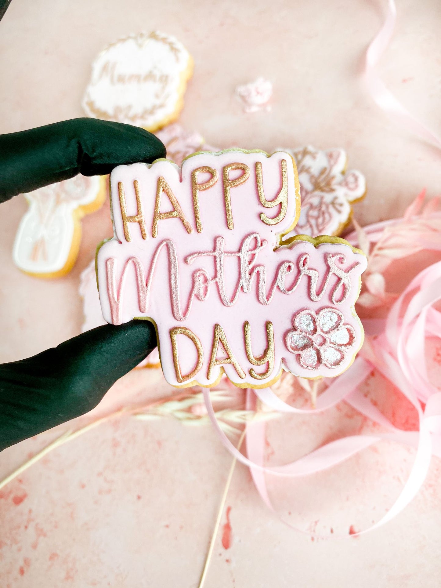 Happy Mother's Day Style 2 Cookie Cutter and Embosser