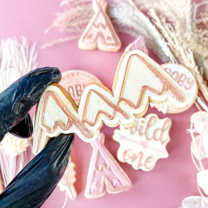 Mountain Range Wild One Baby Shower Cookie Cutter