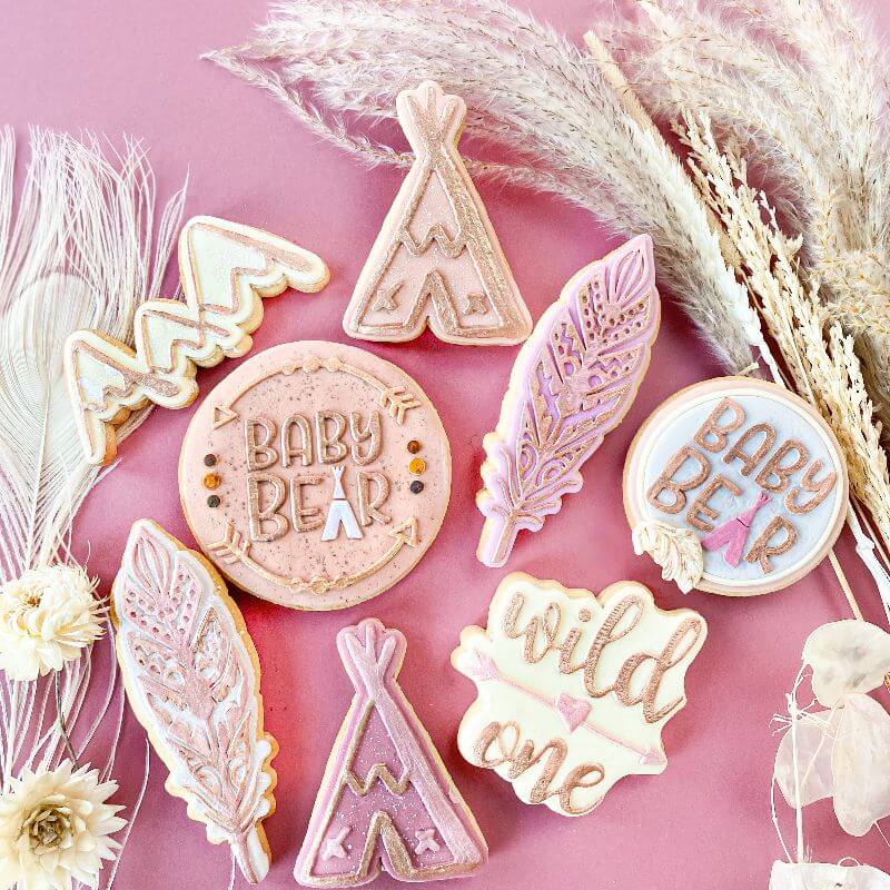 Mountain Range Wild One Baby Shower Cookie Cutter