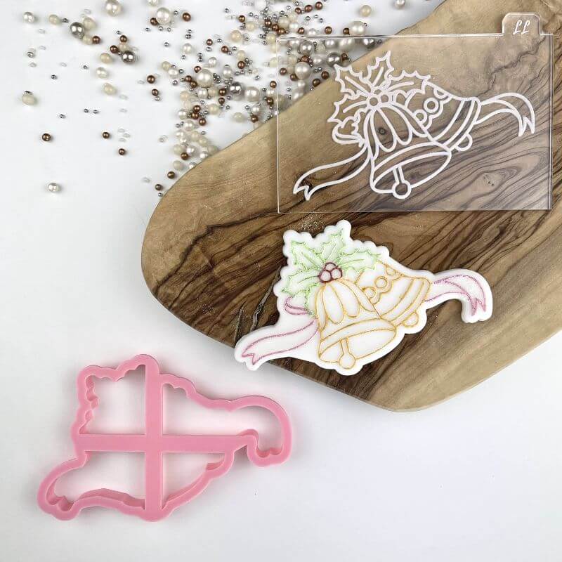 Christmas Bells Cookie Cutter and Embosser by Frosted Cakes by Em