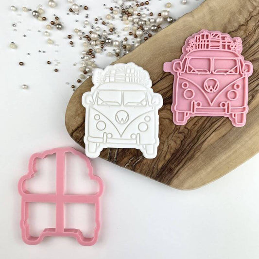 Christmas W Van Cookie Cutter and Stamp