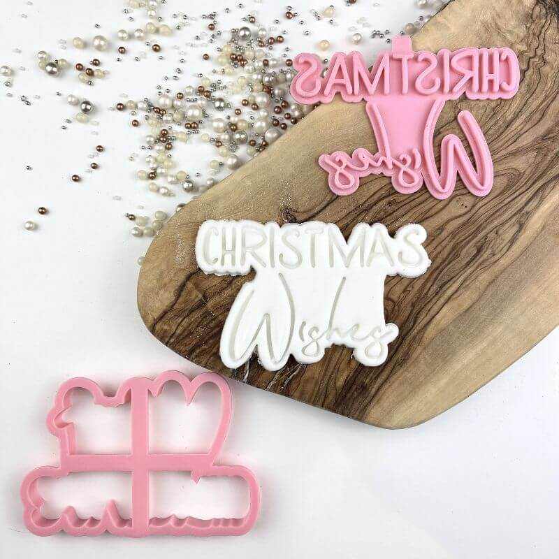 Christmas Wishes Cookie Cutter and Stamp