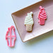 Classic Ice Cream Cone Cookie Stamp by Luvelia Louise