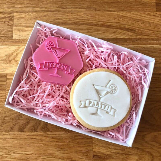 Cocktail Party Cookie Stamp