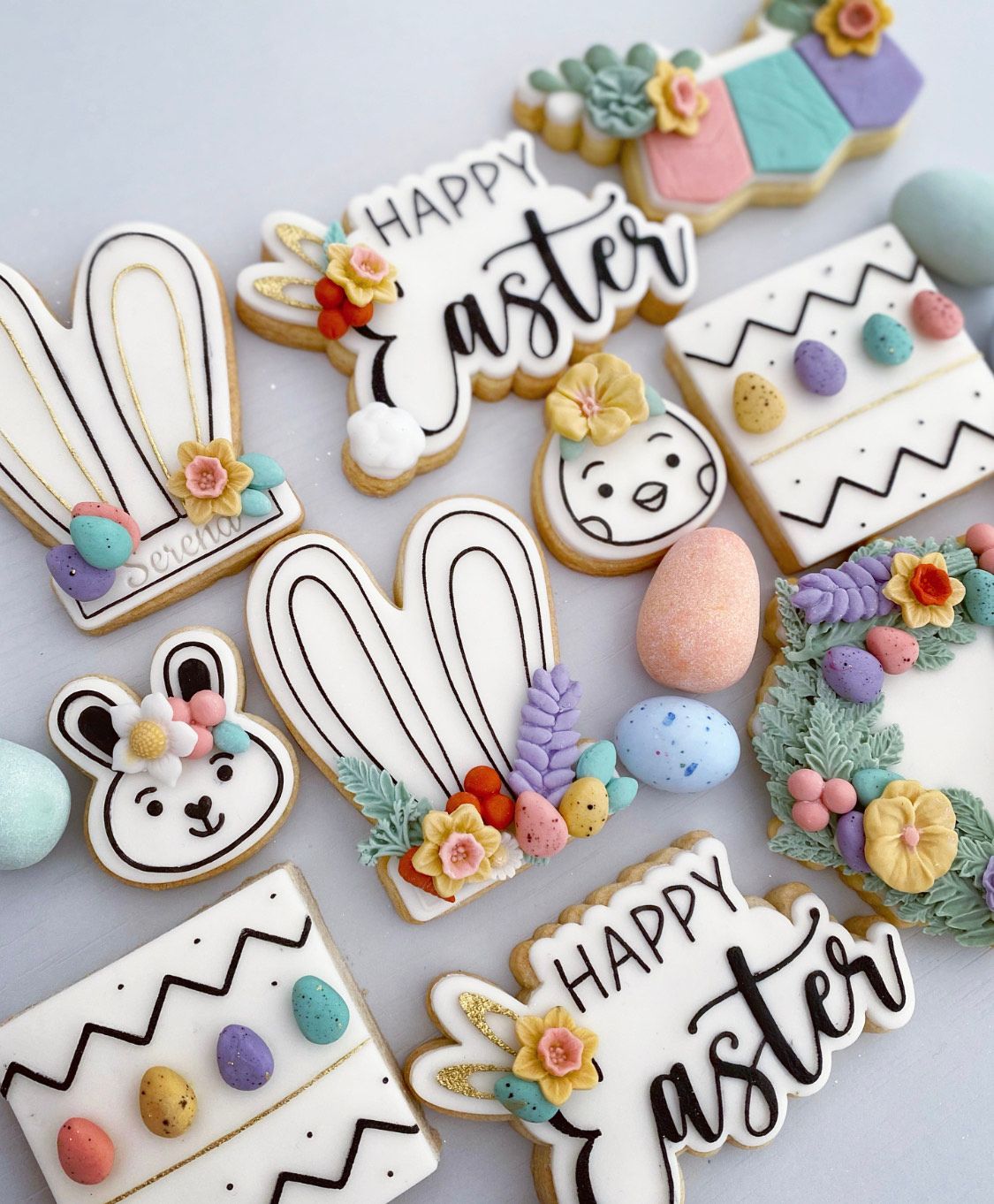 Easter Bunny Ears Headband Cookie Cutter and Embosser