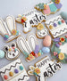 Easter Egg Texture Tile Cookie Cutter and Embosser