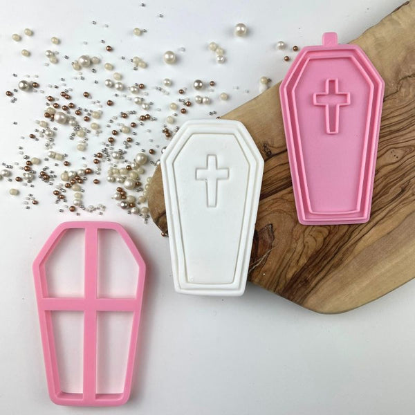Coffin Halloween Cookie Cutter and Stamp