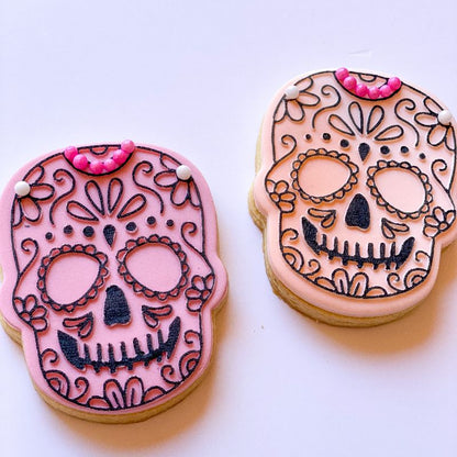 Skull Style 2 Halloween Cookie Cutter and Embosser
