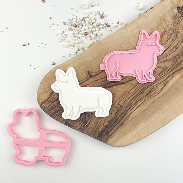 Corgi Jubilee Cookie Cutter and Stamp