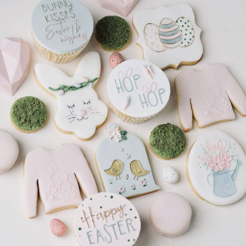 Bunny Kisses & Easter Wishes Cookie Embosser