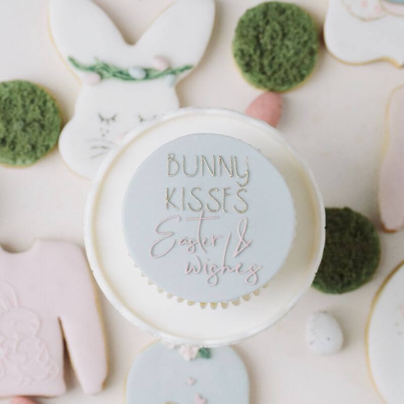 Bunny Kisses & Easter Wishes Cookie Embosser